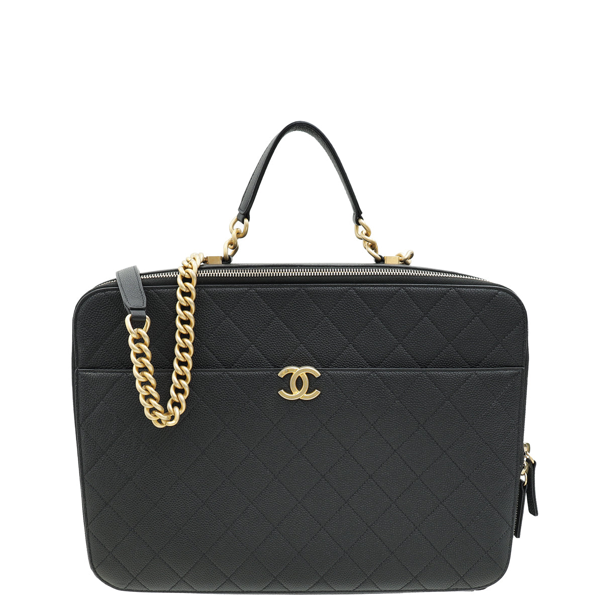 Chanel Black Business Briefcase Bag-Chanel-THE CLOSET