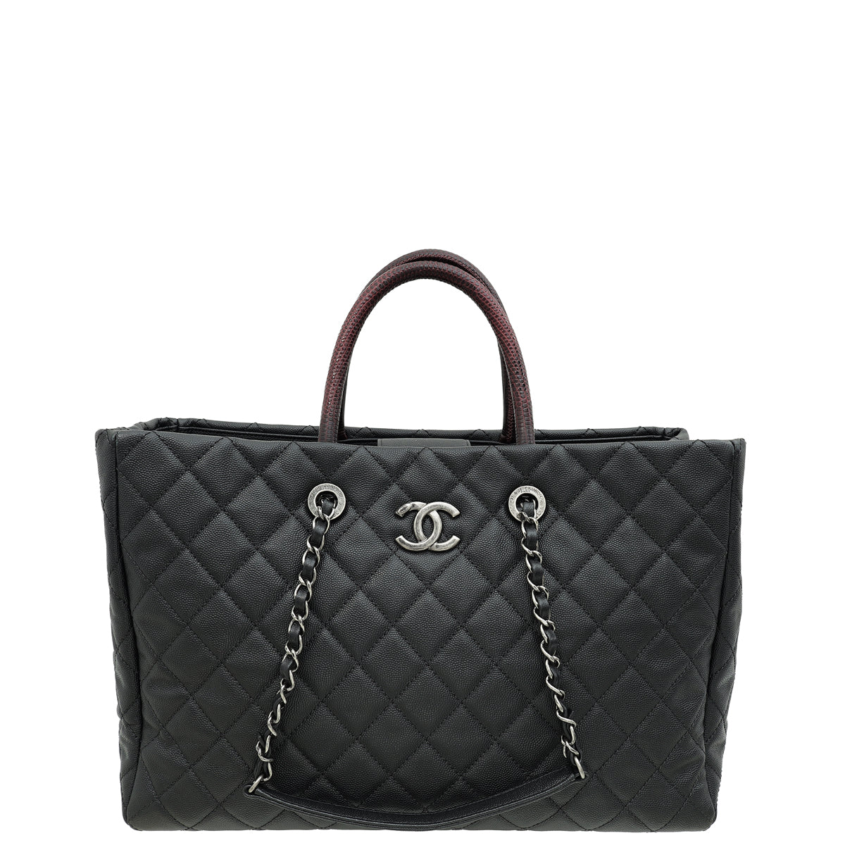 Chanel Black Coco Handle Shopping Tote Bag-Chanel-THE CLOSET