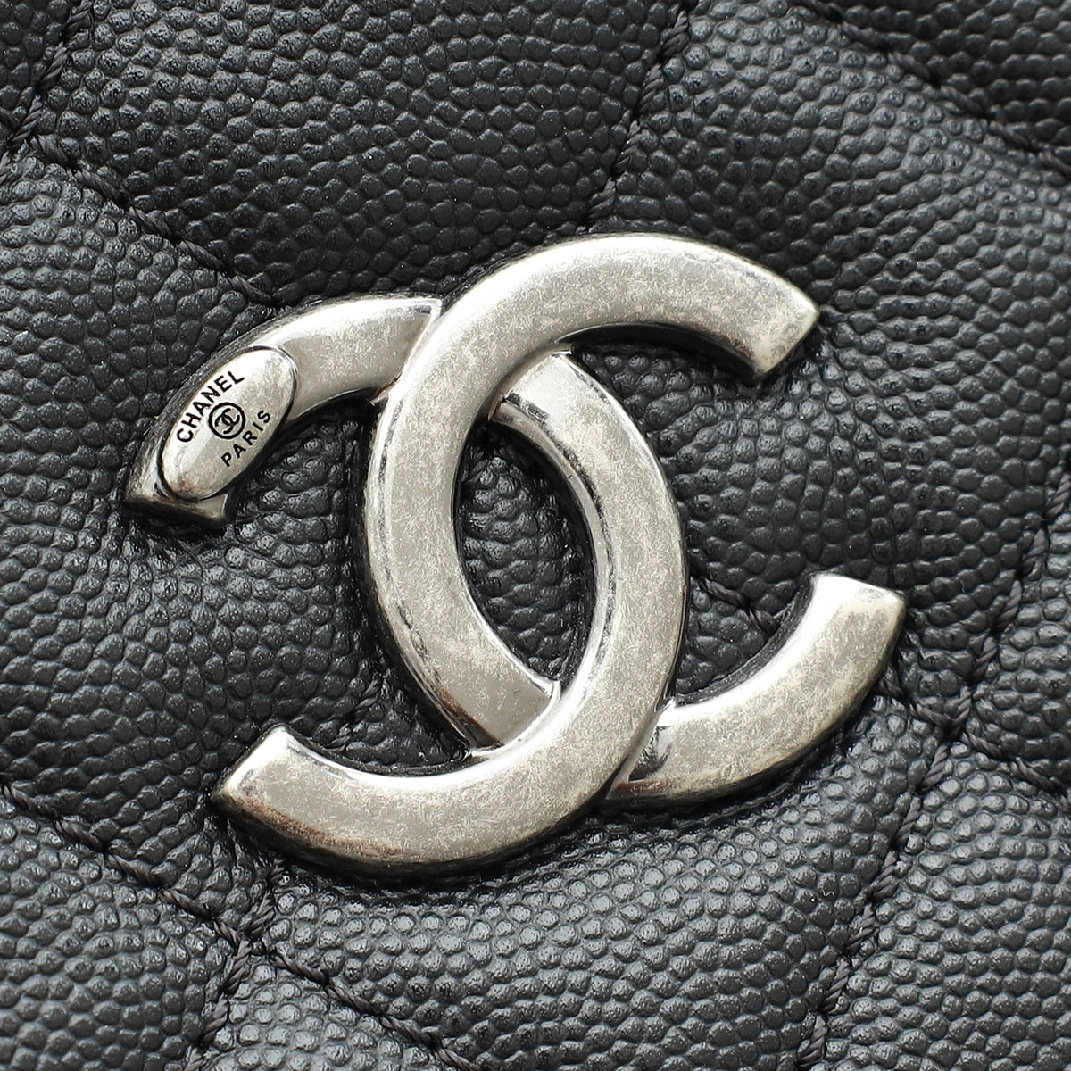 Chanel Black Coco Handle Shopping Tote Bag