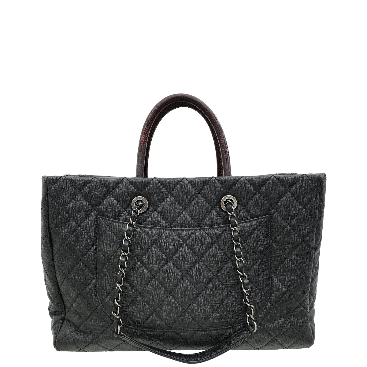 Chanel Black Coco Handle Shopping Tote Bag