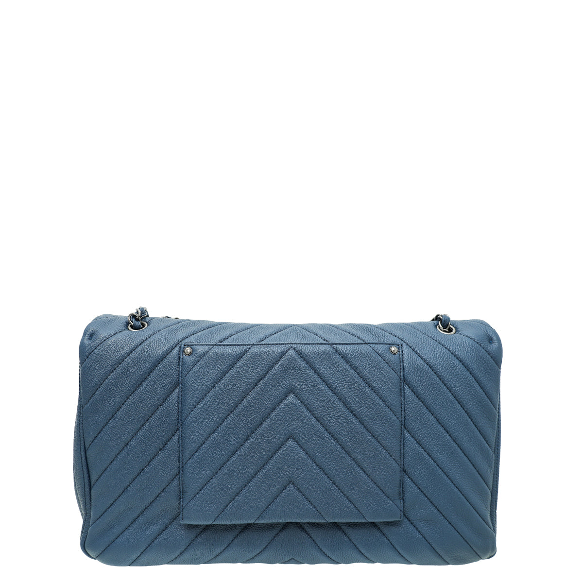 Chanel Blue Chevron XXL Travel FLap Bag-Chanel-THE CLOSET