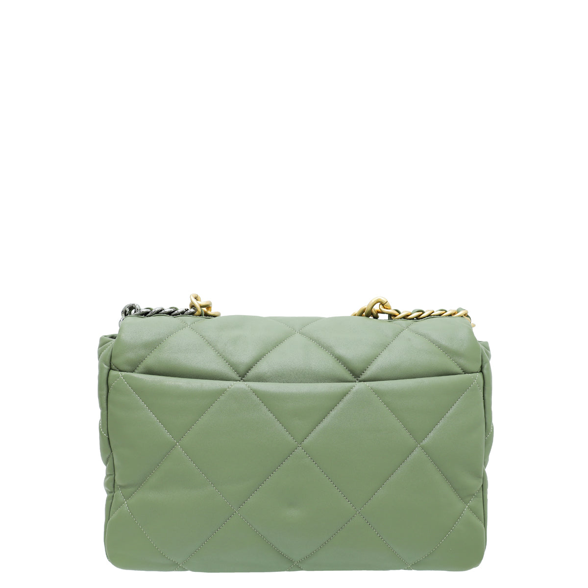 Chanel Light Moss Green 19 Maxi Flap Bag-Chanel-THE CLOSET