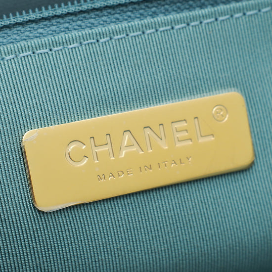 Chanel Light Blue 19 Maxi Flap Bag