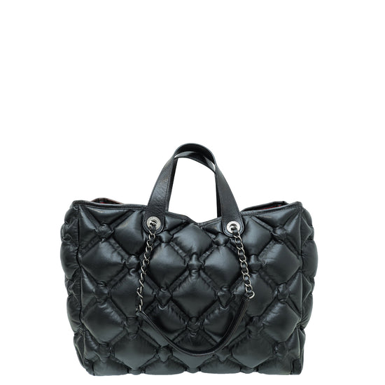 Chanel Black Chesterfield Tote Large Bag