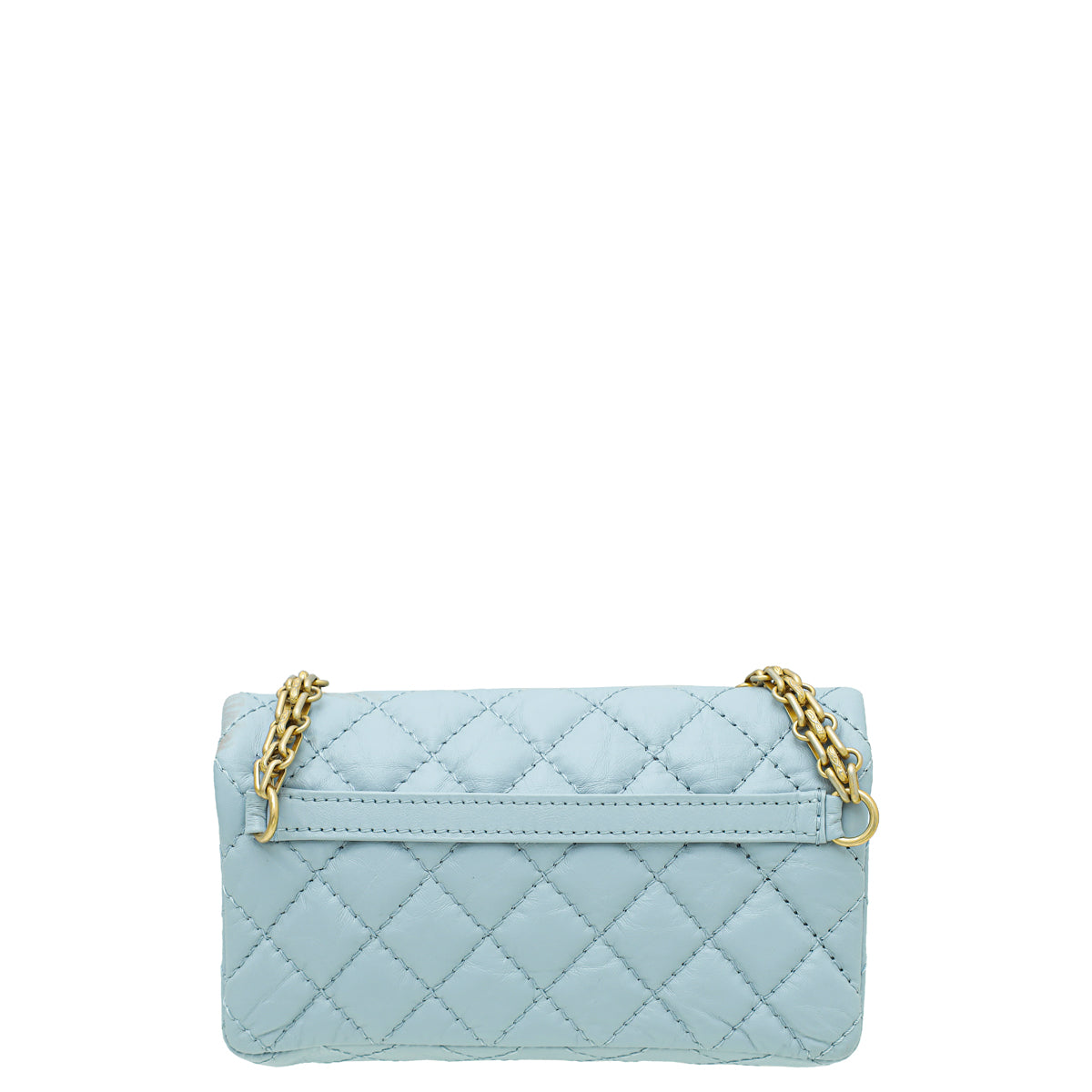 Chanel Light Blue Crinkled Reissue Waist Bag