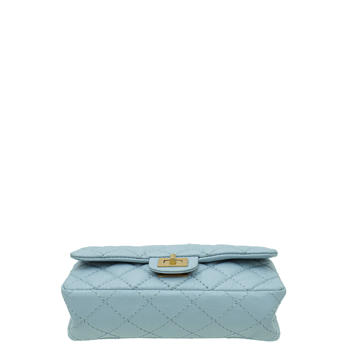 Chanel Light Blue Crinkled Reissue Waist Bag