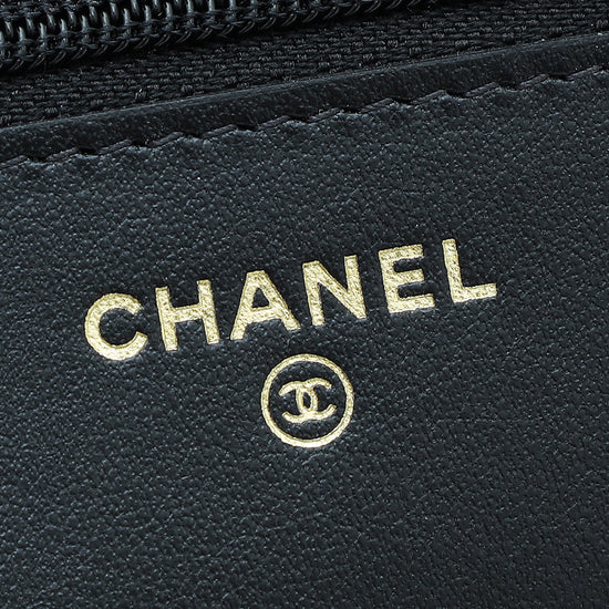 Chanel Black CC Bow Chain Wallet on Chain