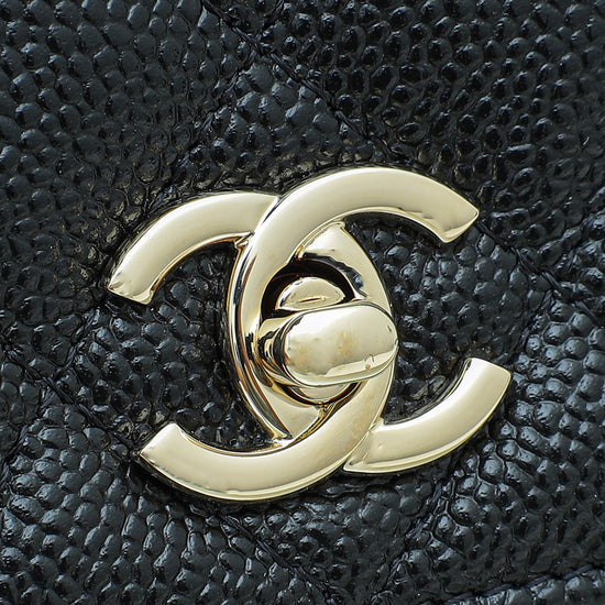 Chanel Black CC Bow Chain Wallet on Chain