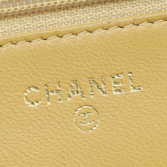 Chanel Beige Crest Wallet on Chain