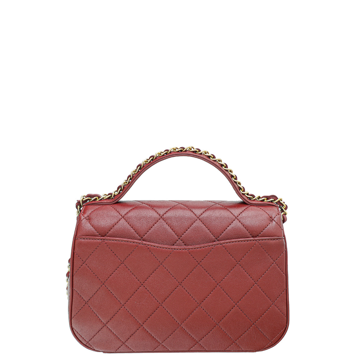 Chanel Burgundy CC Chain Infinity Top Handle Small Bag-Chanel-THE CLOSET