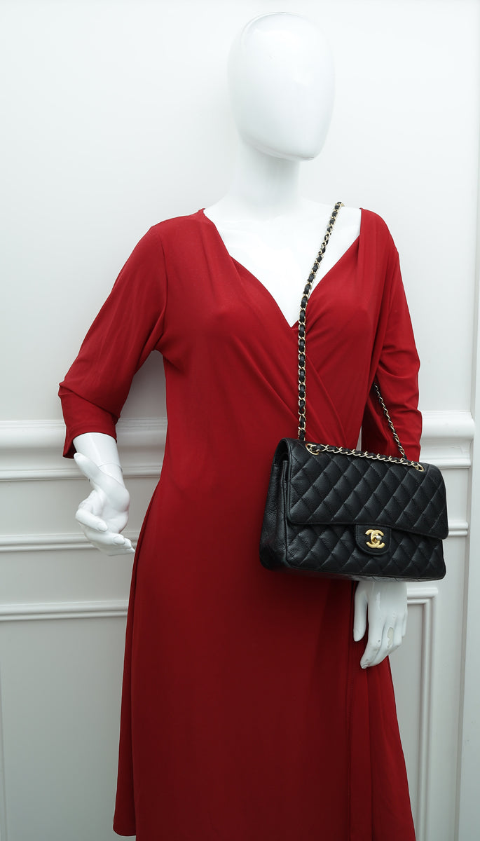 Chanel Black Classic Double Flap Medium Bag – The Closet