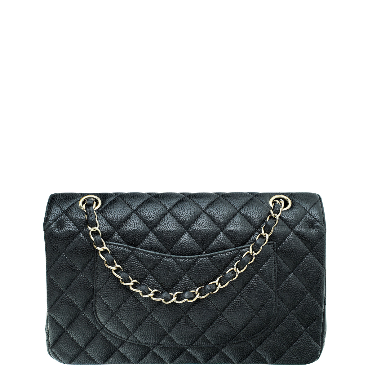 Chanel Black Classic Double Flap Medium Bag