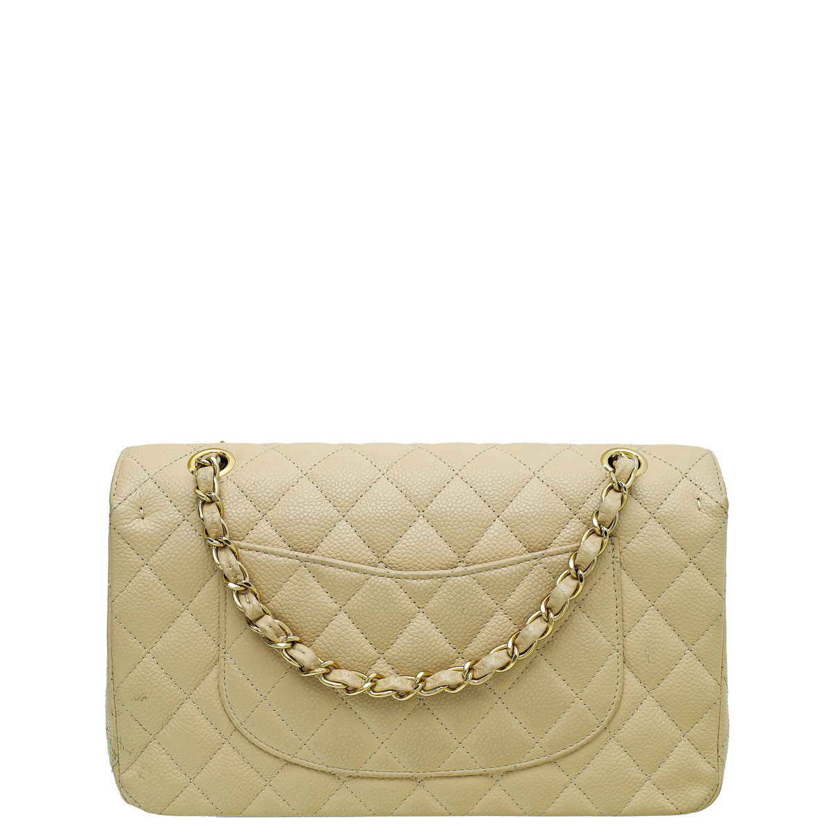 Chanel Beige Classic Double Flap Medium Bag-Chanel-THE CLOSET