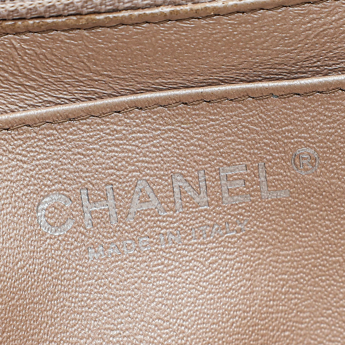 Chanel Metallic Pink Gold CC Quilted Pixel Effect Mini Rectangular Bag