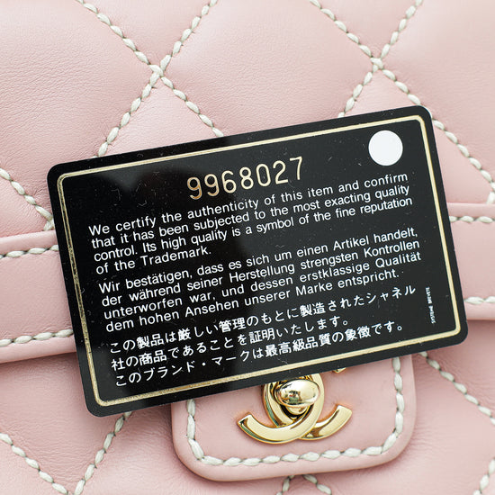 Chanel Pink CC Ultra Stitchs Flap Bag