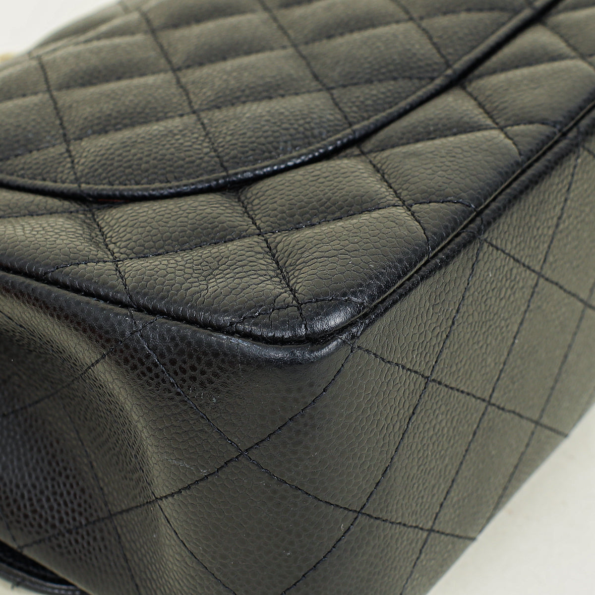 Chanel Black CC Classic Double Flap Jumbo Bag