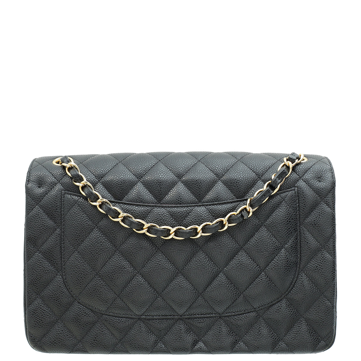 Chanel Black Classic Double Flap Jumbo Bag