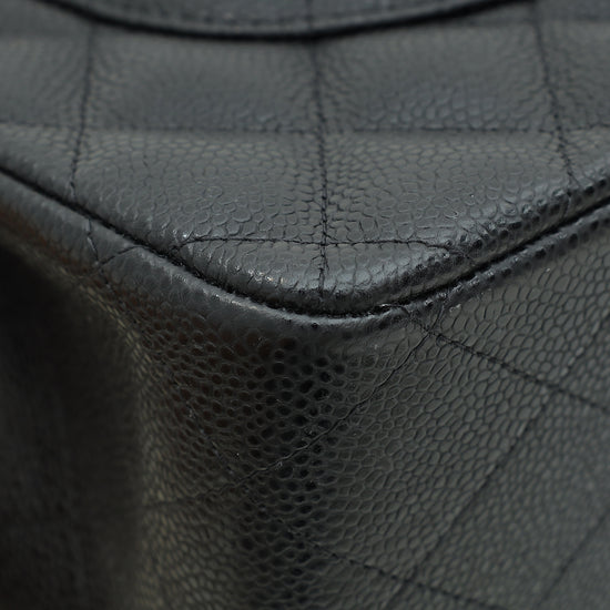 Load image into Gallery viewer, Chanel Black Classic Double Flap Jumbo Bag
