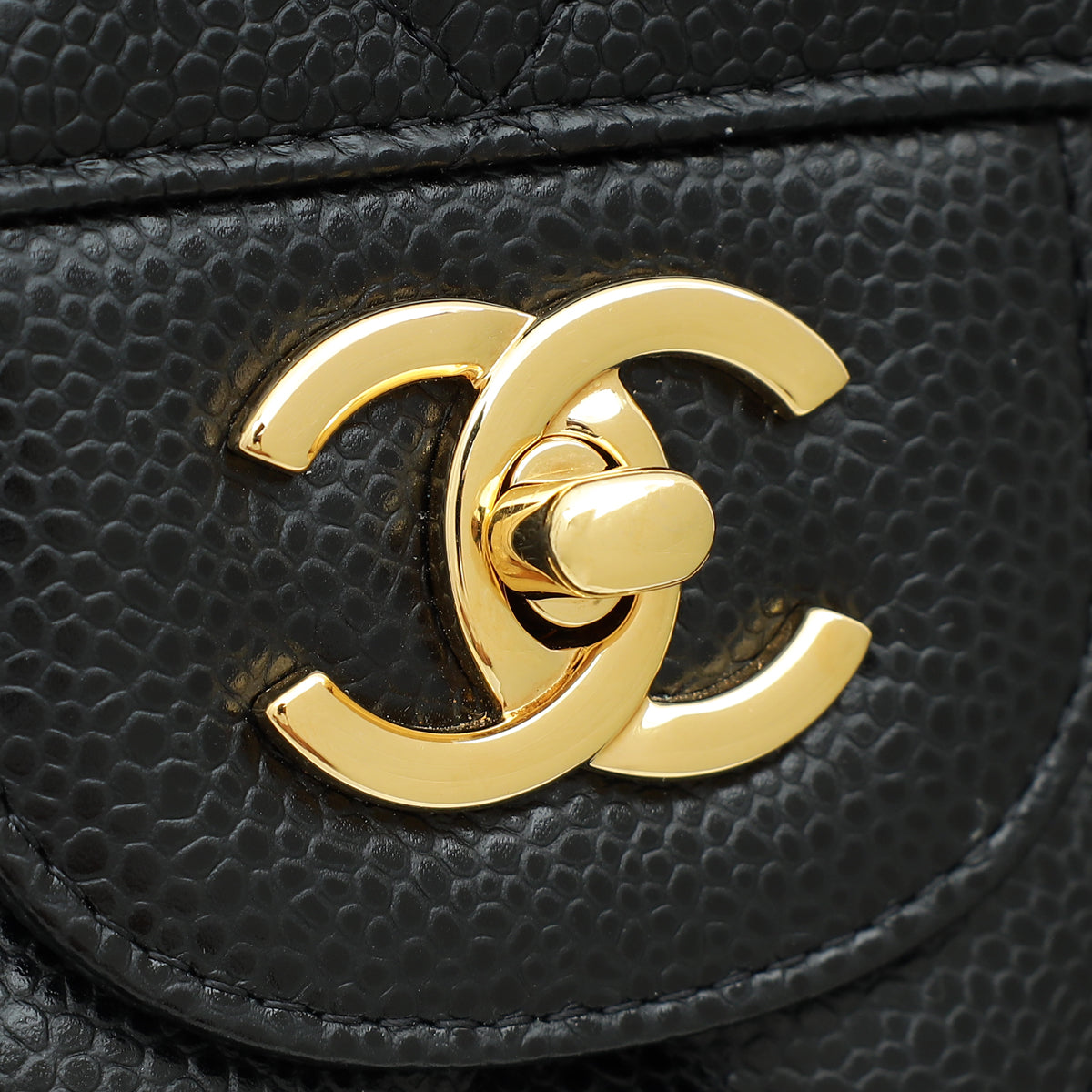 Chanel Black Classic Double Flap Jumbo Bag