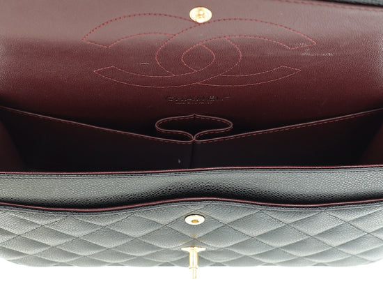 Load image into Gallery viewer, Chanel Black Classic Double Flap Jumbo Bag

