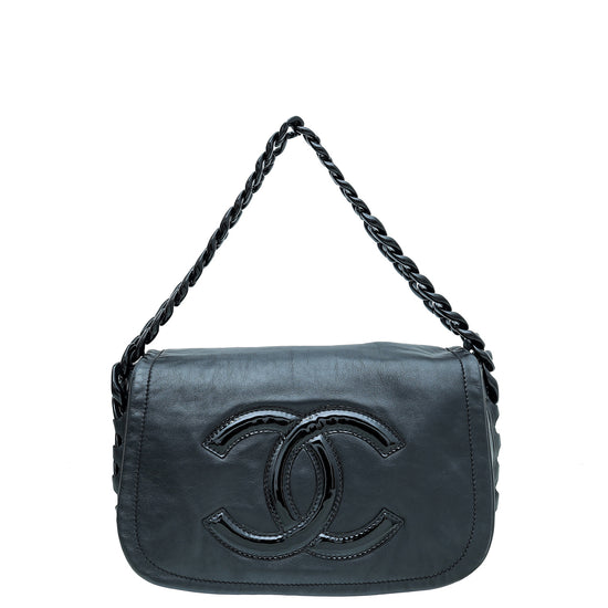Chanel Silver CC Timeless Resin Modern Chain Flap Bag