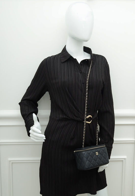 Chanel Black CC Vanity Small Crossbody Bag