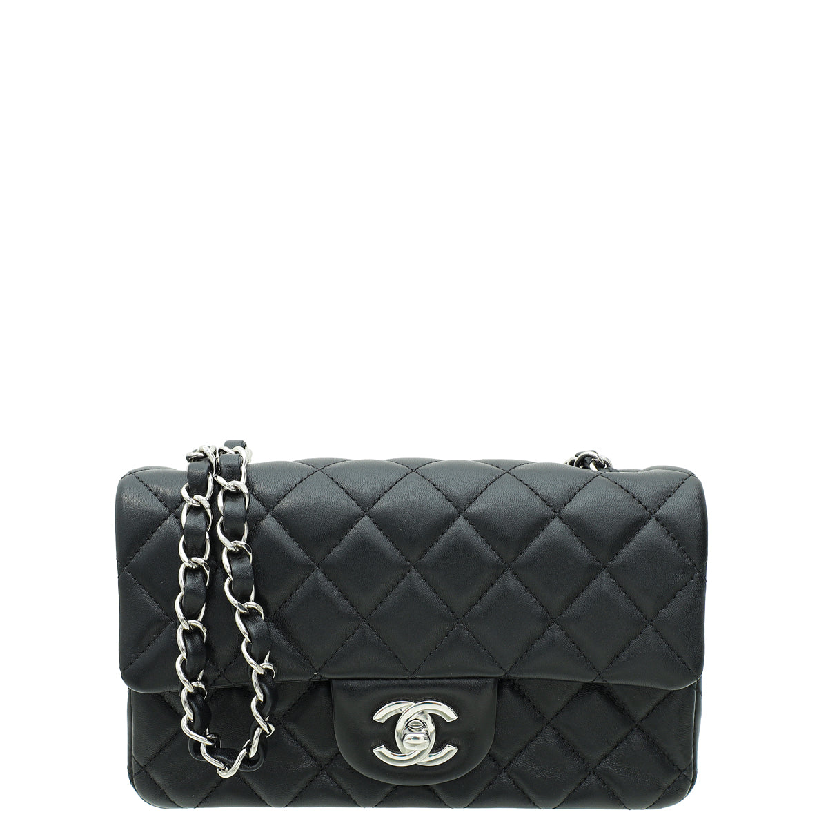 Chanel Black CC Classic Mini Rectangular Flap Bag – THE CLOSET