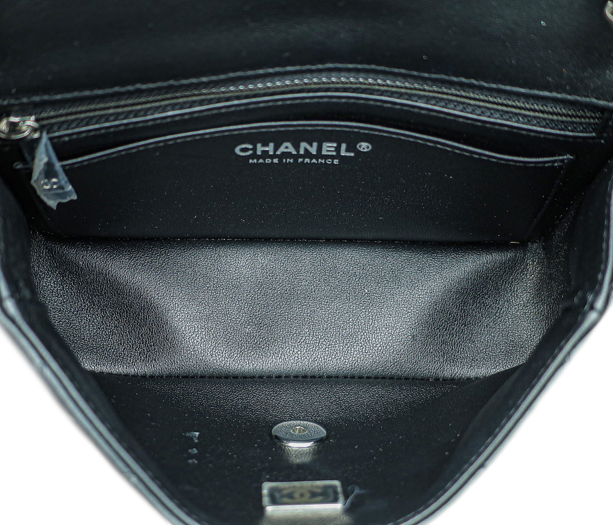 Chanel Black CC Classic Mini Rectangular Flap Bag