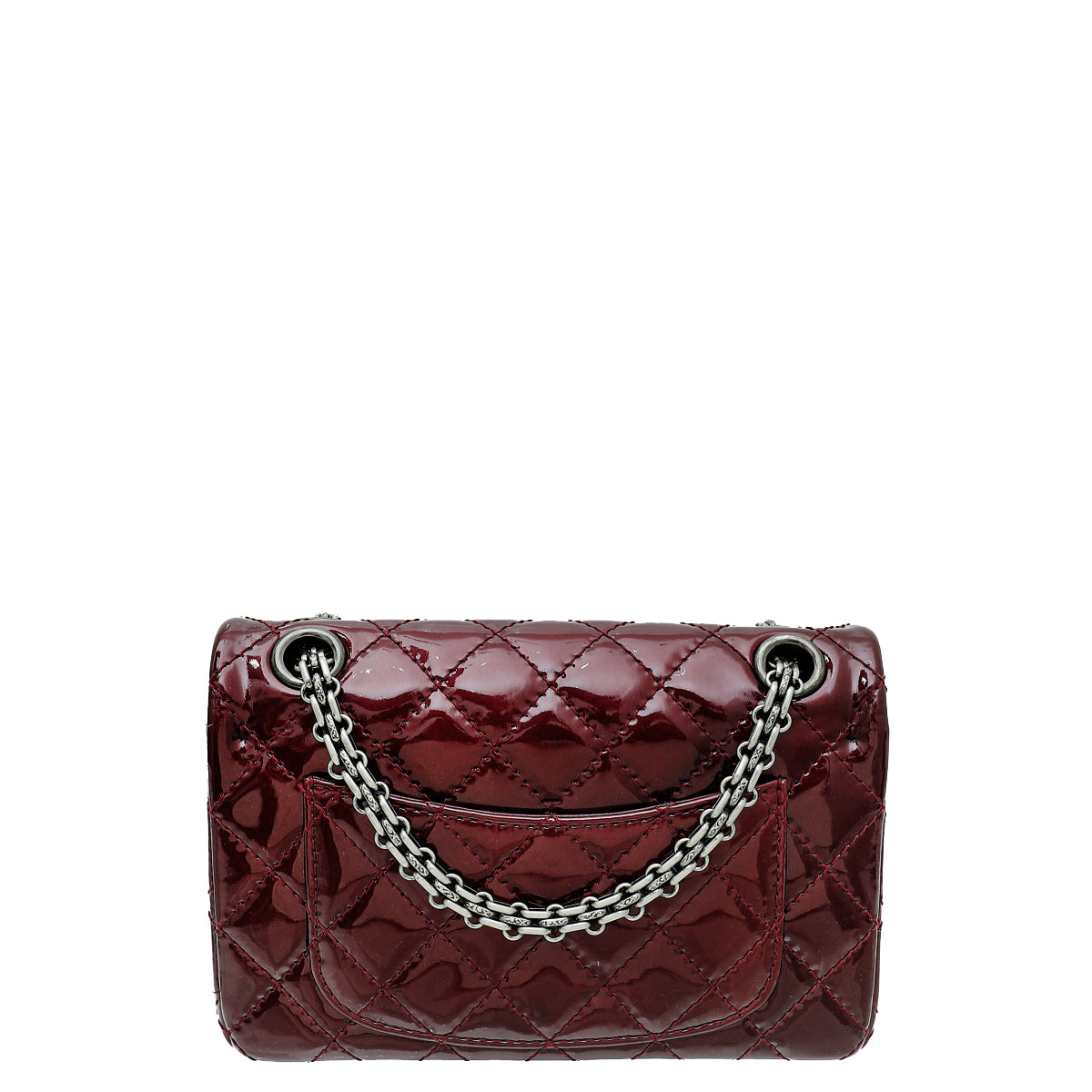 Chanel Burgundy Reissue 2.55 Double Flap 224 Bag-Chanel-THE CLOSET