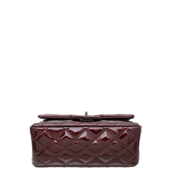 Chanel Burgundy Reissue 2.55 Double Flap 224 Bag