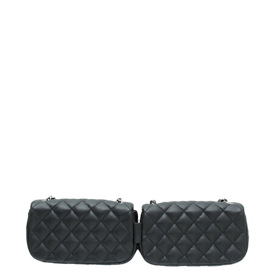 Chanel Black CC Classic Mini Twin Bag