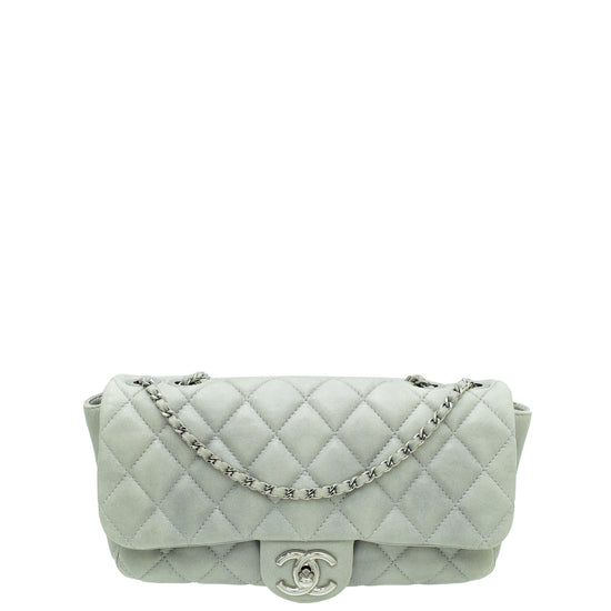 Chanel Grey CC Soft Flap Bag