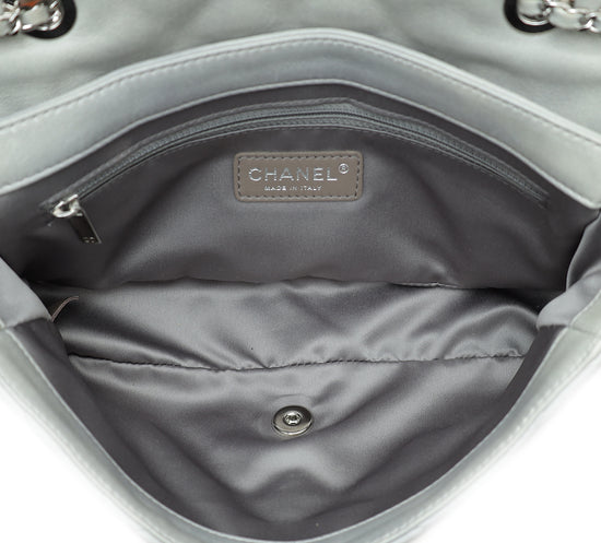 Chanel Grey CC Soft Flap Bag