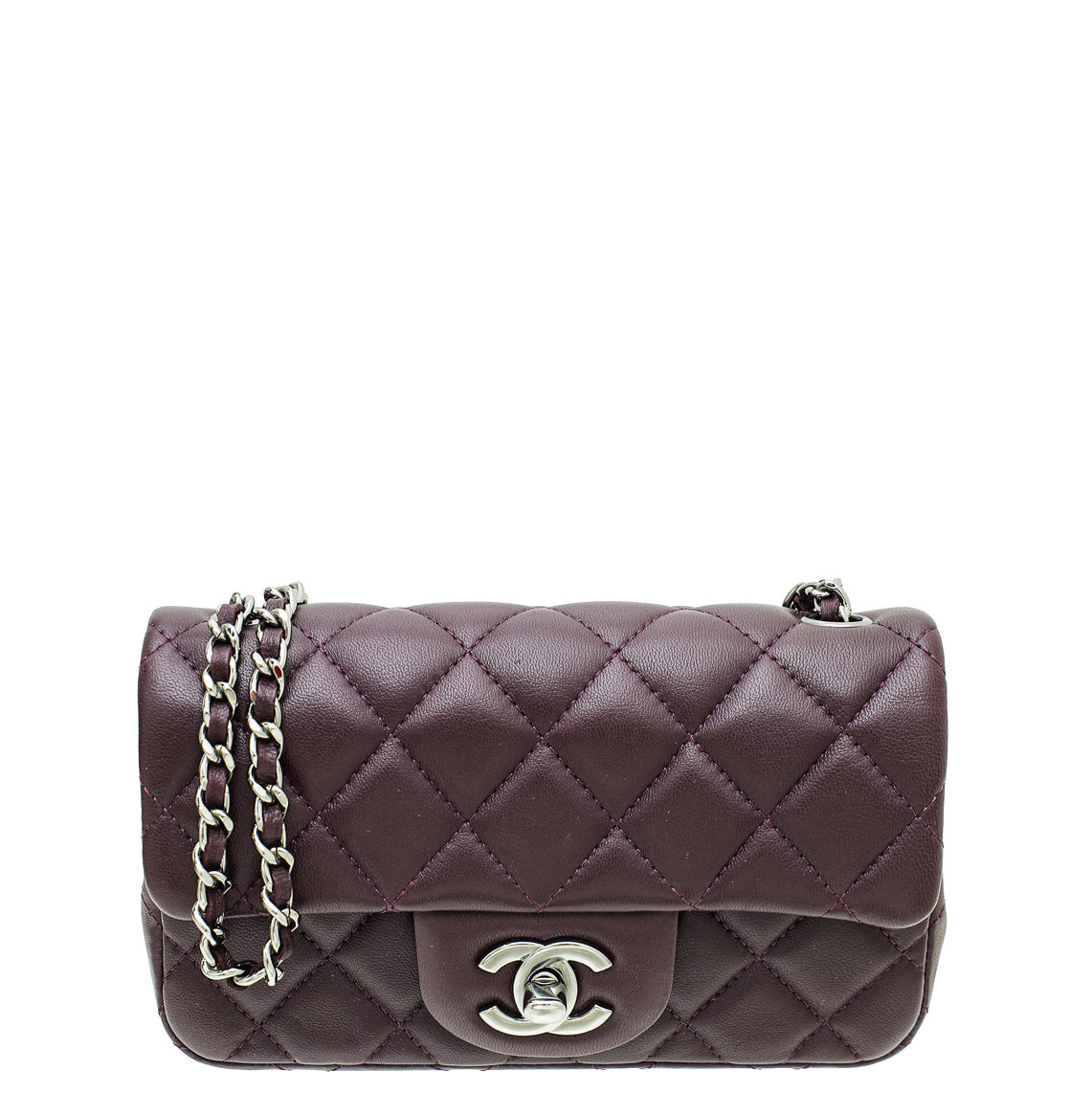 Chanel Dark Violet CC Classic Mini Bag-Chanel-THE CLOSET