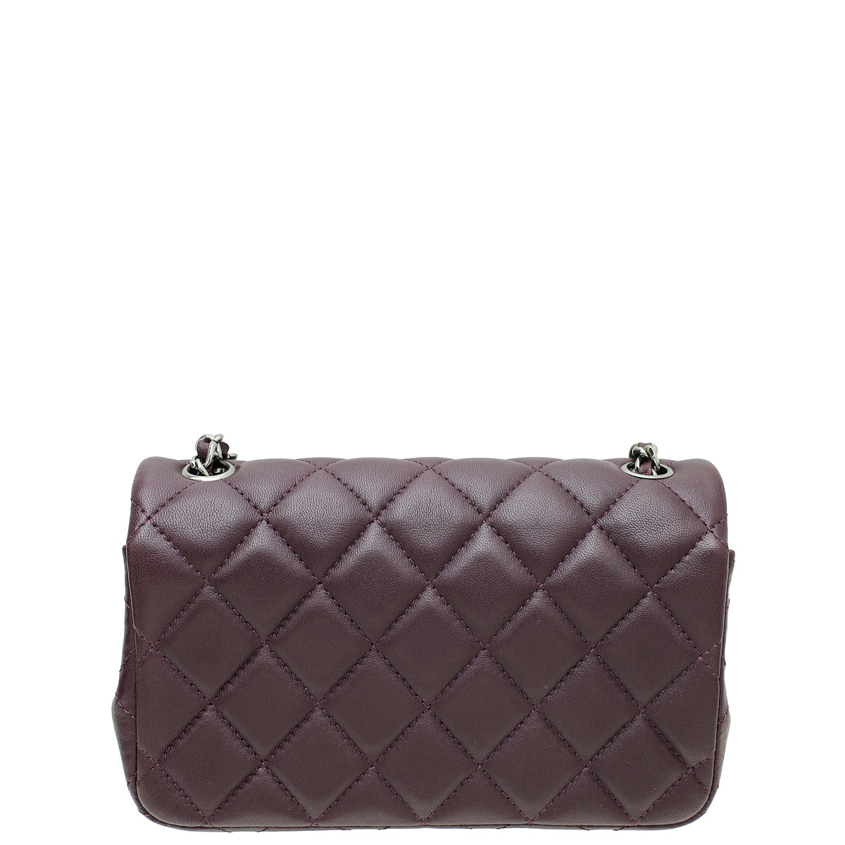 Chanel Dark Violet CC Classic Mini Bag