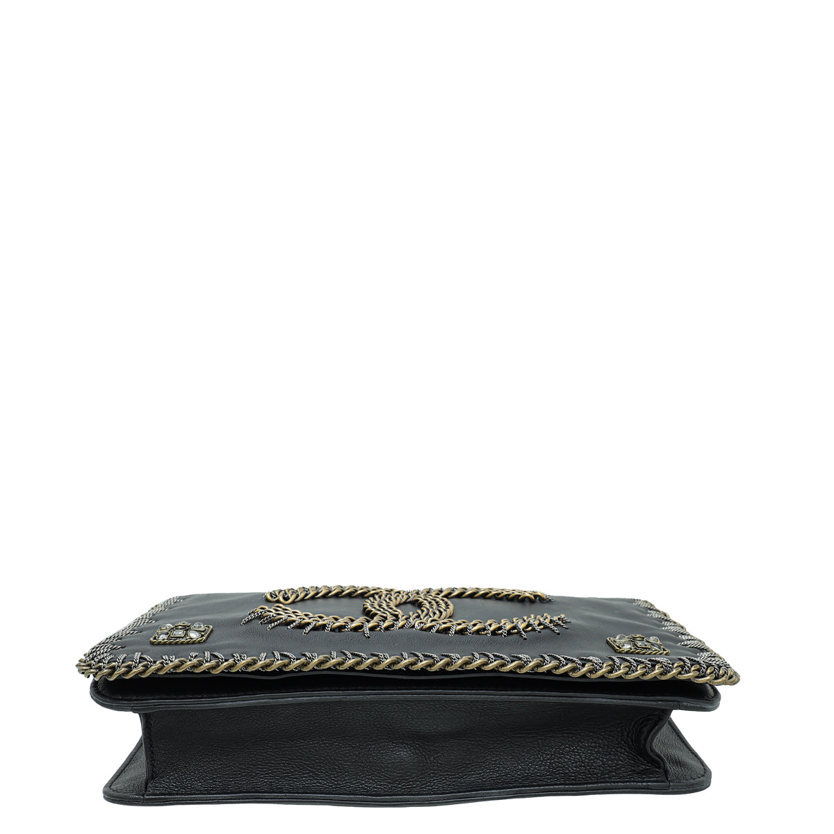 Chanel Black Paris-Byzance Embroidered CC Flap Bag Medium