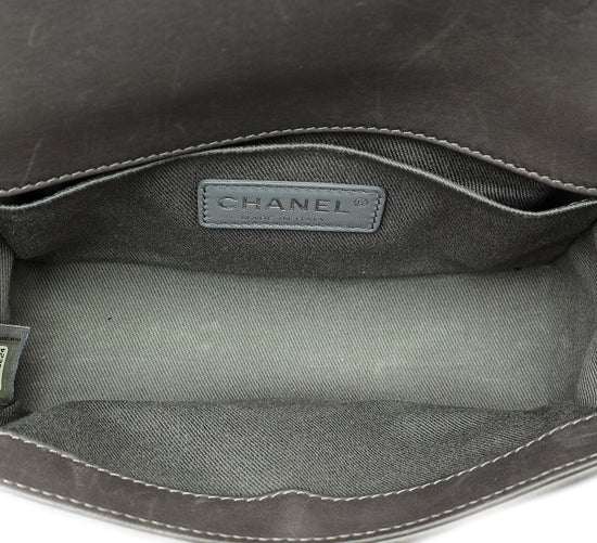 Chanel Bicolor Le Boy Small Galuchat Trim Side Bag