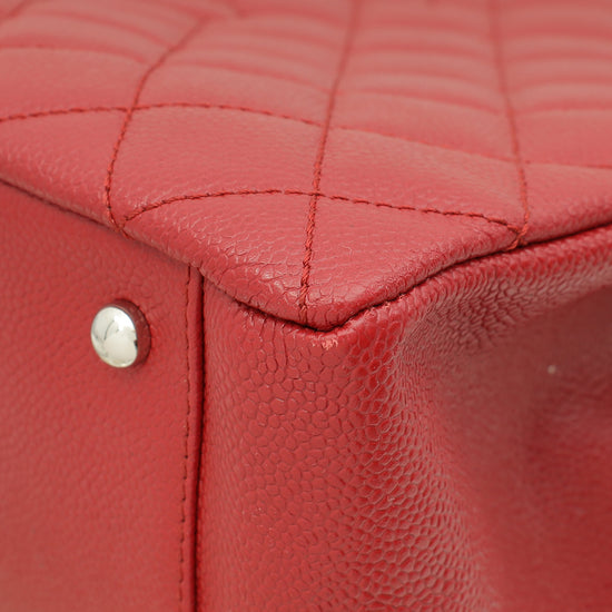 Load image into Gallery viewer, Chanel Red XL Grand Shopping Tote (GST) Bag
