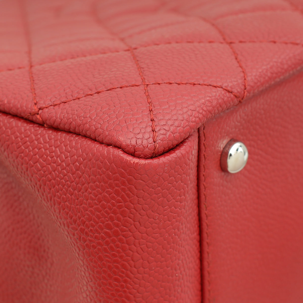 Chanel Red XL Grand Shopping Tote (GST) Bag
