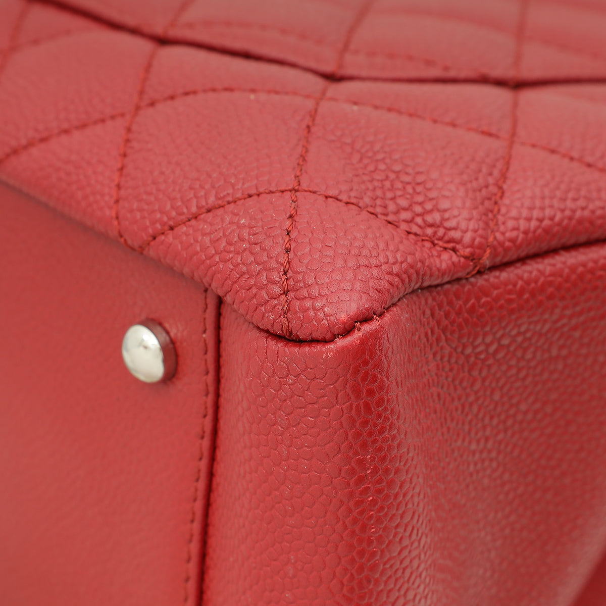 Chanel Red XL Grand Shopping Tote (GST) Bag