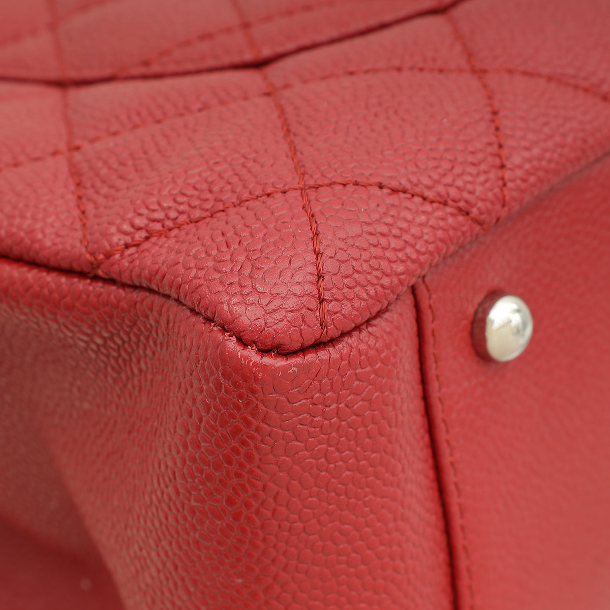 Chanel Red XL Grand Shopping Tote (GST) Bag