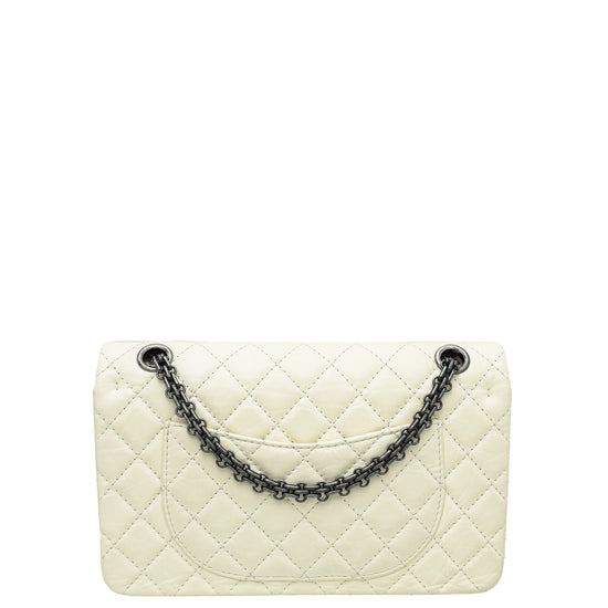 Chanel Cream 2.55 Reissue Double Flap 225 Bag THE CLOSET