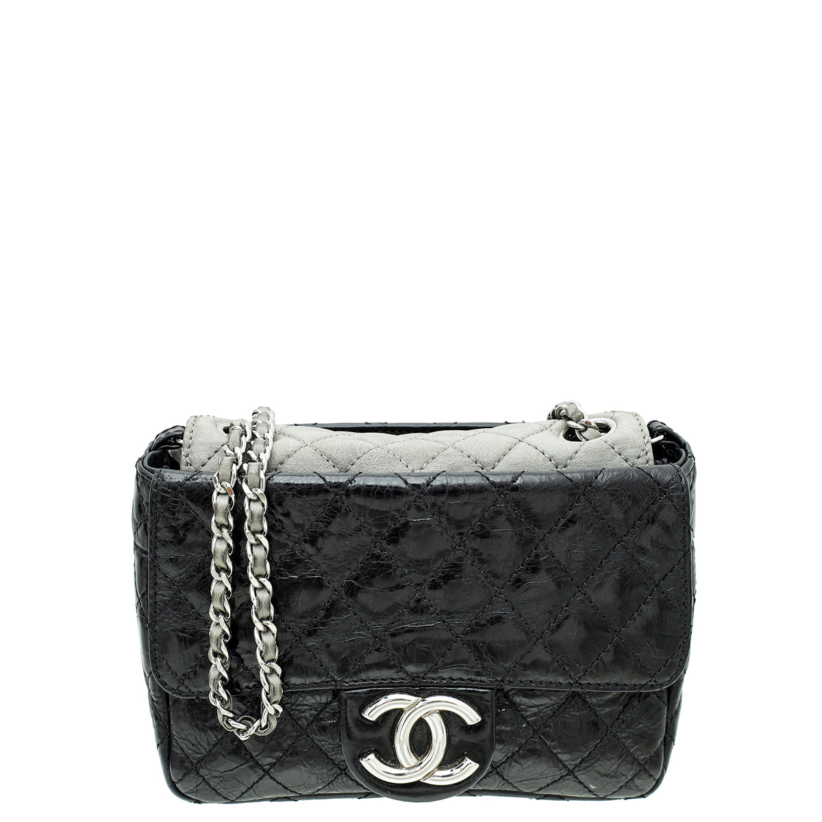 Chanel CC Patent Aged Leather Mini Crossbody Bag-Chanel-THE CLOSET