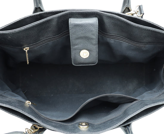 Chanel Black Executive Cerf Tote Bag