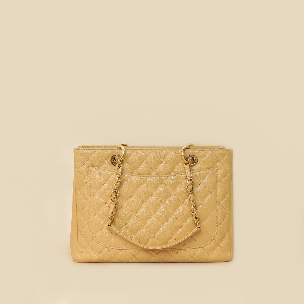 Chanel Beige Grand Shopping Tote "GST" Medium Bag-Chanel-THE CLOSET