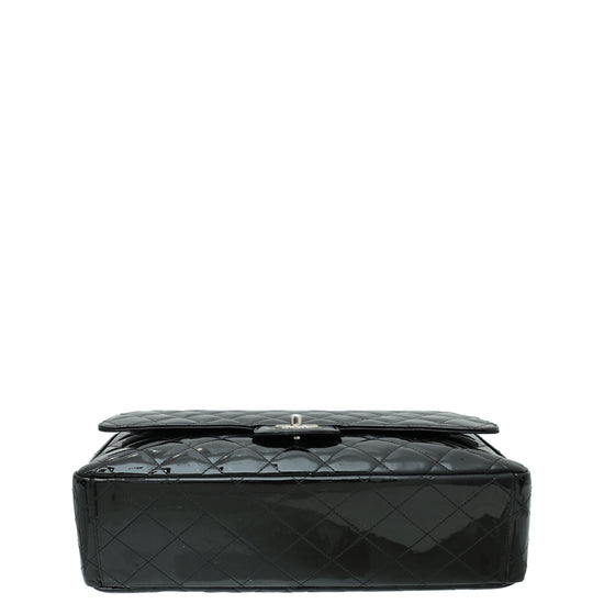 Chanel Black CC Classic Single Flap Maxi Bag