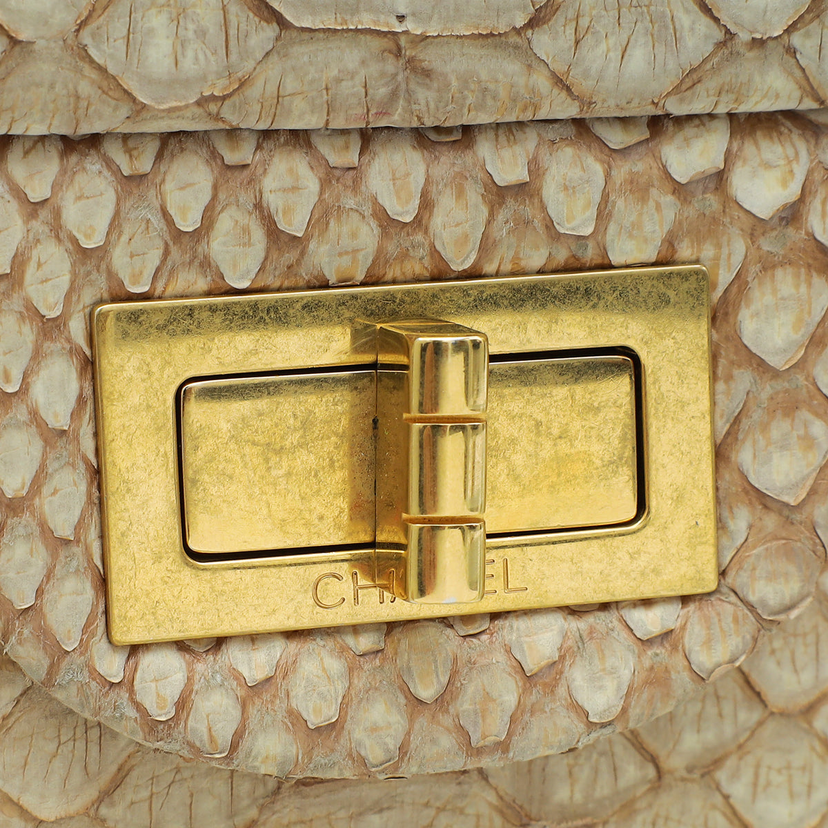 Chanel Beige Fine 2.55 Reissue 228 Flap Bag
