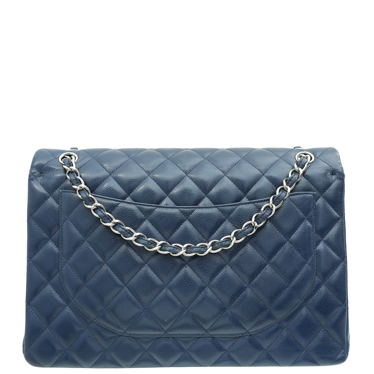 Chanel Blue Classic Double Flap Maxi Bag-Chanel-THE CLOSET