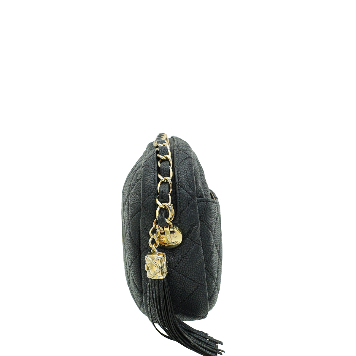 Chanel Black CC Coco Tassel Small Camera Case