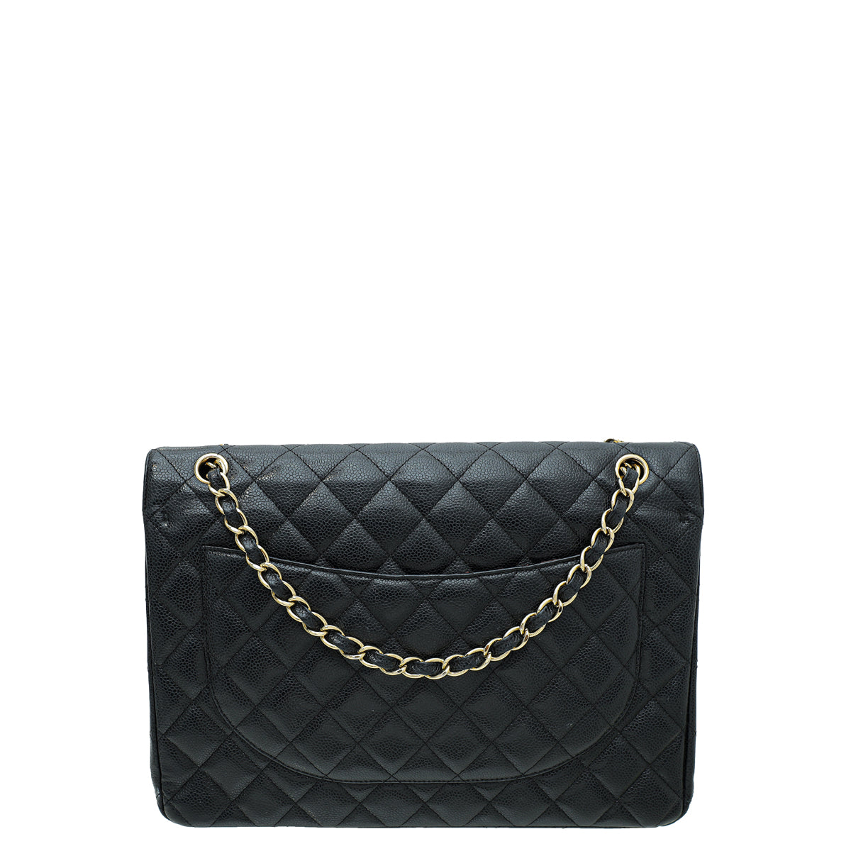 Chanel Black CC Classic Double Flap Maxi Bag-Chanel-THE CLOSET
